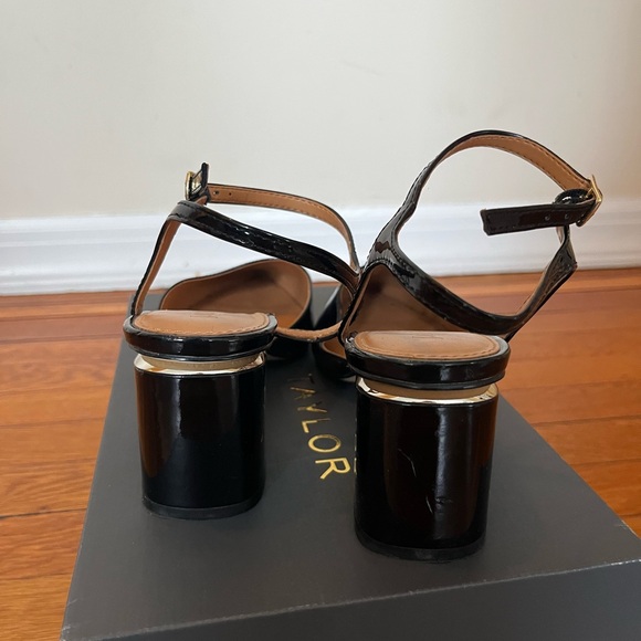 J. Crew Black Patent Leather Block Heels - Picture 6 of 7